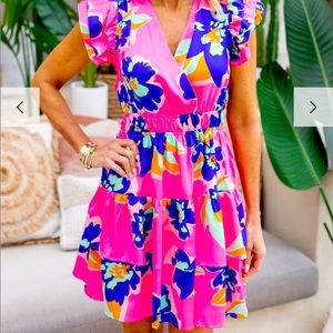 Entro Ruffle dress size small worn one time.